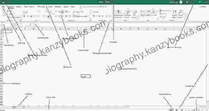 Excel 2024 Interface With Labeled Components EXCEL 2024: The Simple Step By Step Guide To Mastering All About Excel 2024 In Less Than 5 Hours Discover The Basics Formulas Tricks Hidden Functions And More