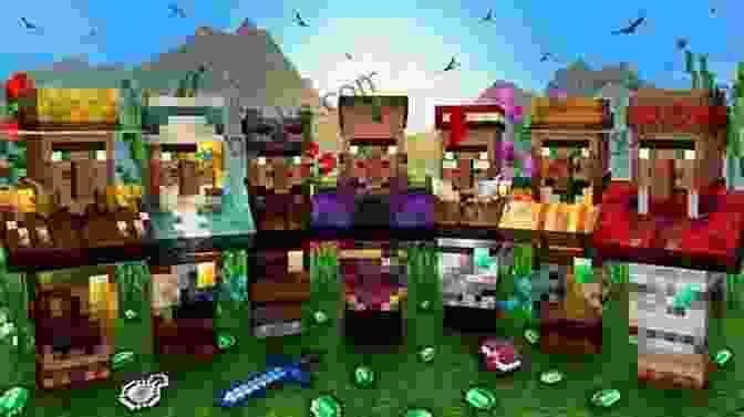 Minecraft Villagers Gathered Around A Table, Sharing A Thanksgiving Feast And Expressing Gratitude. A Thanksgiving Surprise: An Unofficial Minecraft Thanksgiving Story For Early Readers