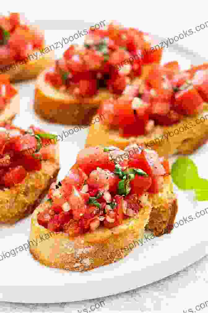 Walnut Bruschetta Topped With Sweet Tomatoes And Fresh Basil 365 Creative Walnut Recipes: The Best Walnut Cookbook On Earth